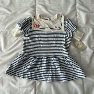 Baby Dior Nautical Striped Dress